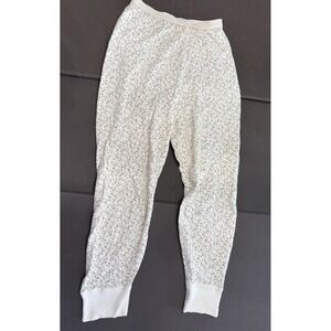 VTG Duofold Wool Blend Long Underwear Base Layer Pants Womens XS Floral Lace